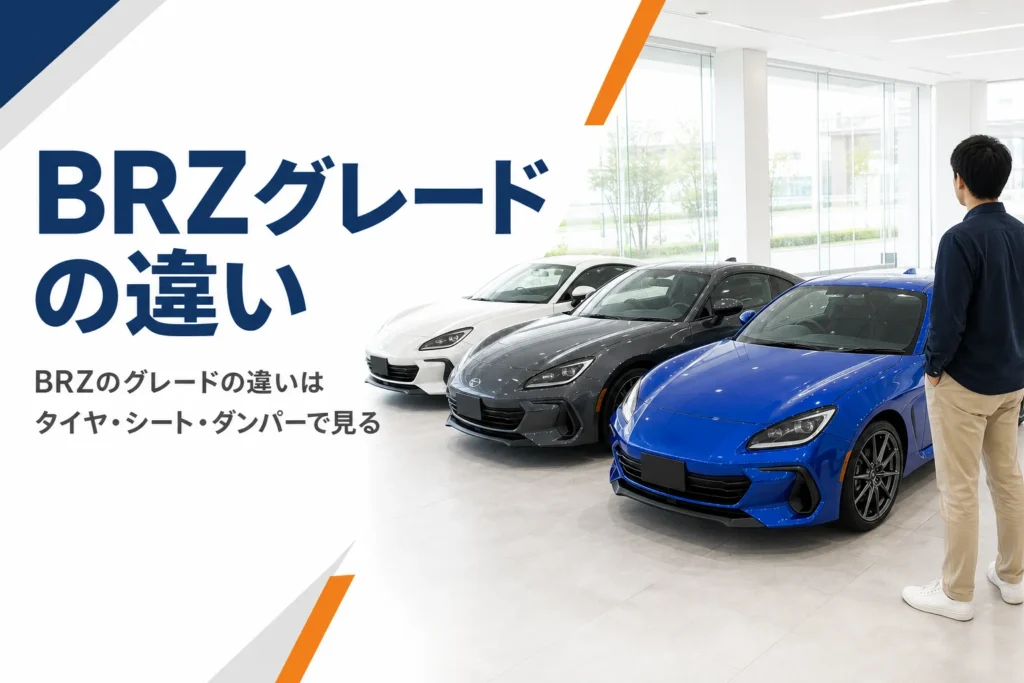 ショールームに並ぶ3台のBRZ