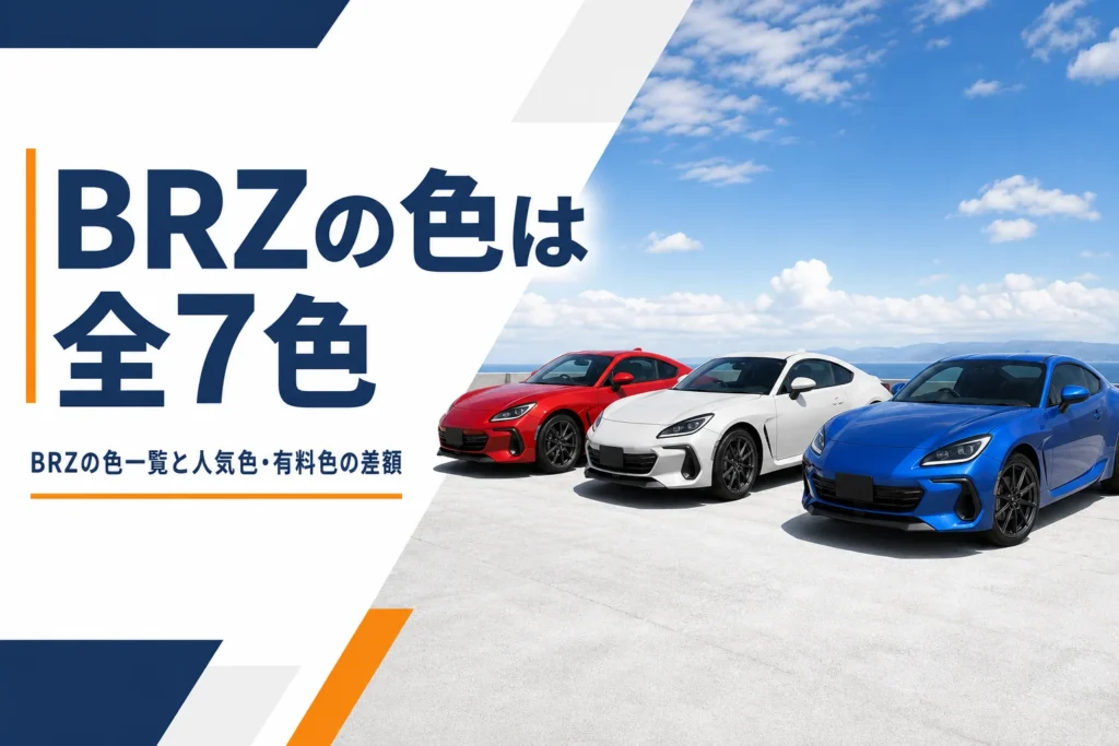 青・白・赤のスポーツカーの塗装サンプル